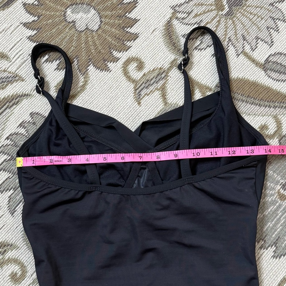 Vintage MagicSuit Swimsuit Black One Piece Slimming 8 10 - Picture 4 of 6